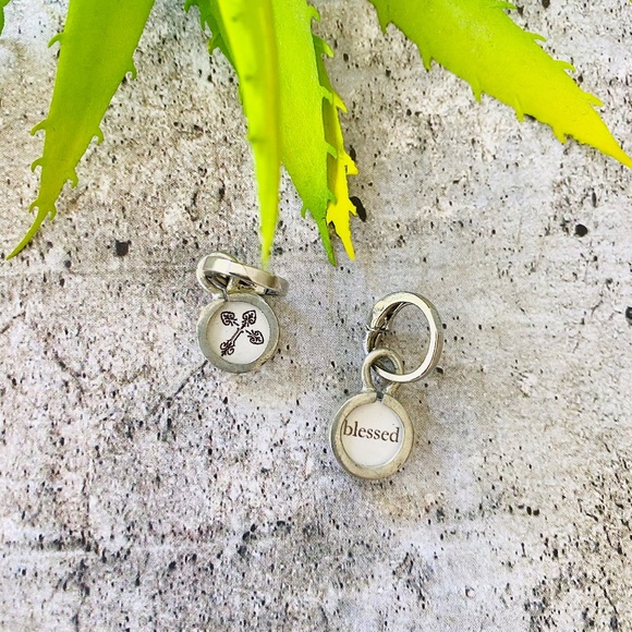 LAST ONE - Blessed Pick Up Sticks Reversible Charm - Picture 1 of 2